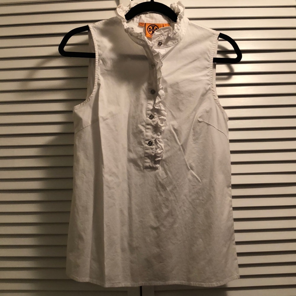 Tory Burch Sleeveless White Blouse